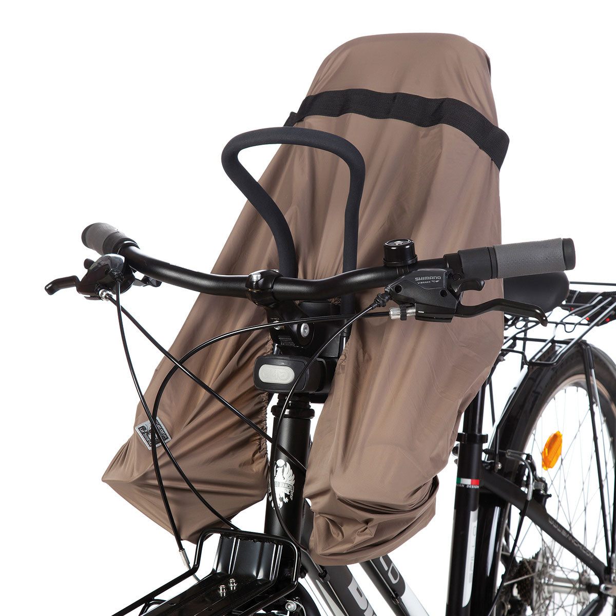 ZeITBIKE Tucano Urbano Garibalina Opossum dove-grey bicycle rain cape, waterproof rain protection for cycling in wet weather