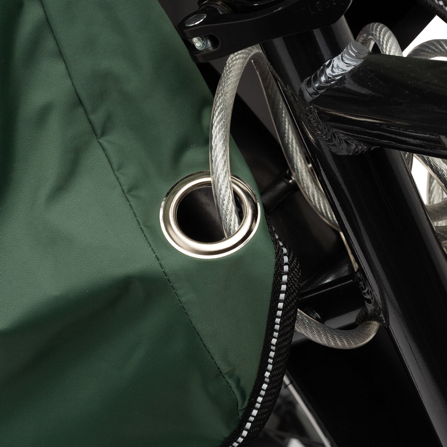 ZEITBIKE Tucano Urbano thermal child bike seat rain cover with hood, designed for bicycle rain capes, featuring a playful dinosaur design.