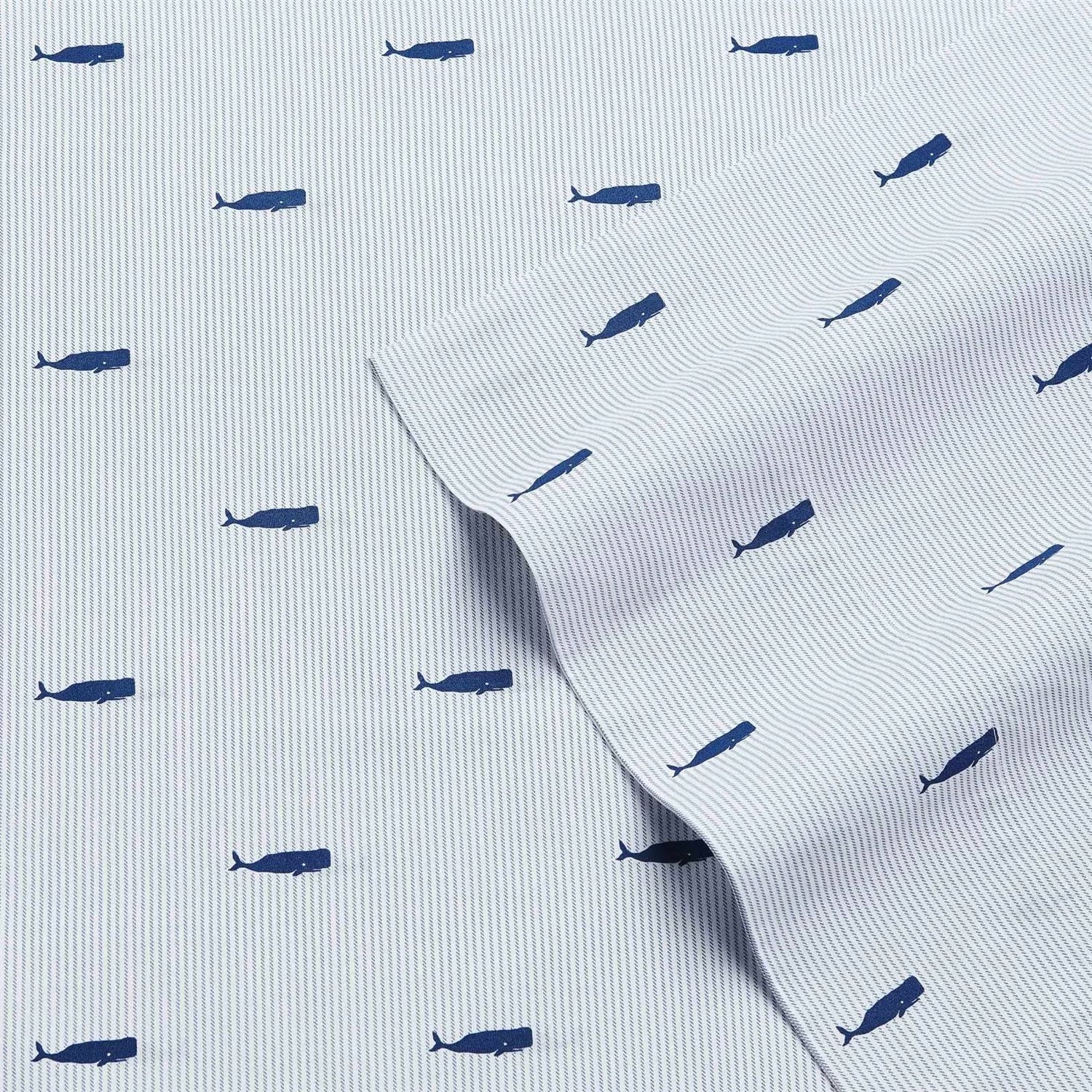 Twin size Coastal Beach 100-Percent Cotton Navy Blue White Stripe Sheet Set - OVERLANDERS Outfitter