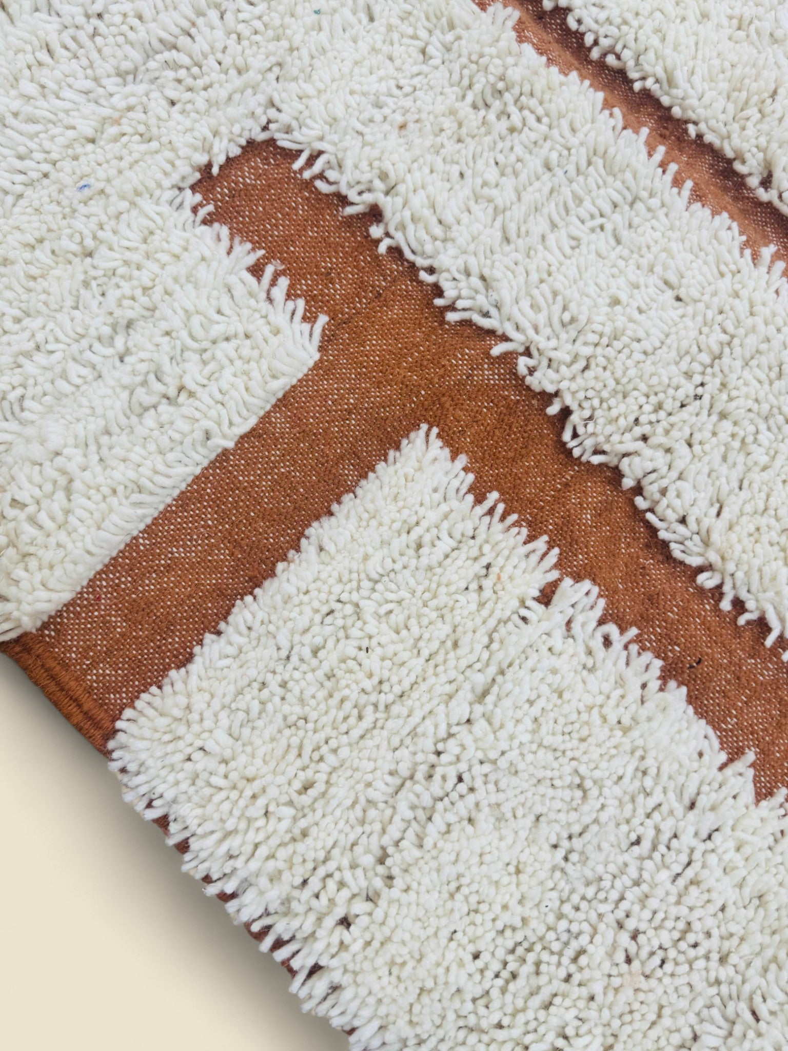 Tafenzut Abstract Berber Rug – Handmade Moroccan Wool Decor - We The Collective