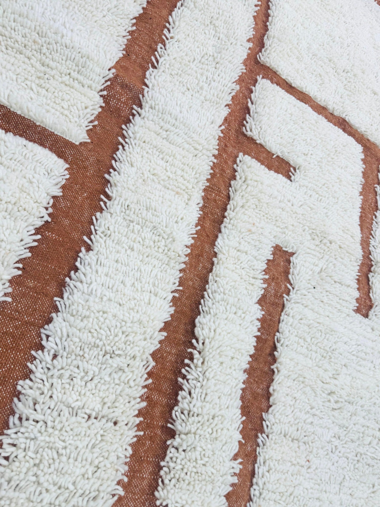 Tafenzut Abstract Berber Rug – Handmade Moroccan Wool Decor - We The Collective