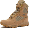 Tan Magnum Storm 8-inch desert military tactical boot with waterproof design and rugged construction, ideal for tactical use.