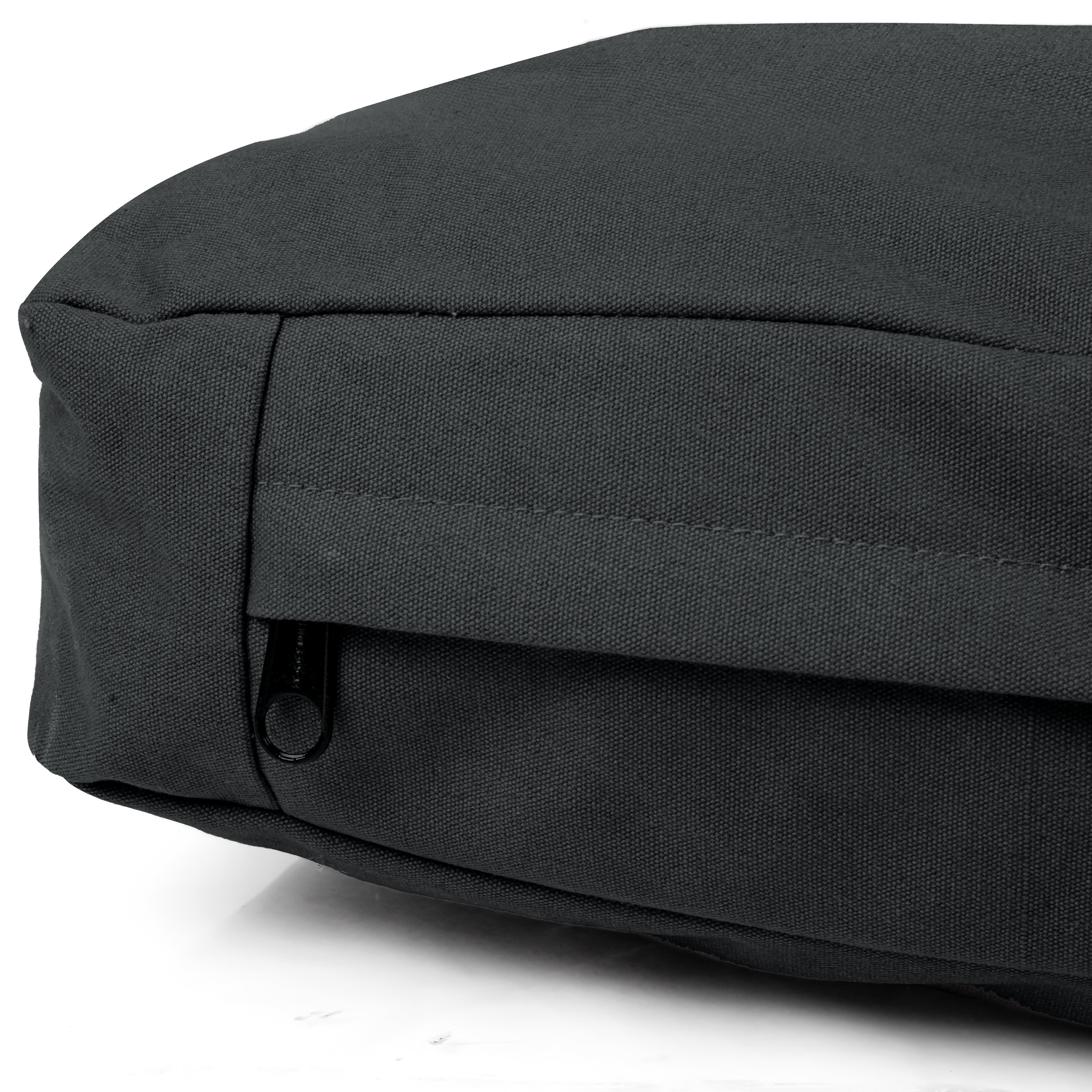 White Duck Outdoors pet dog bed with plush fabric and cushioned sides, designed for comfort and cozy resting space.