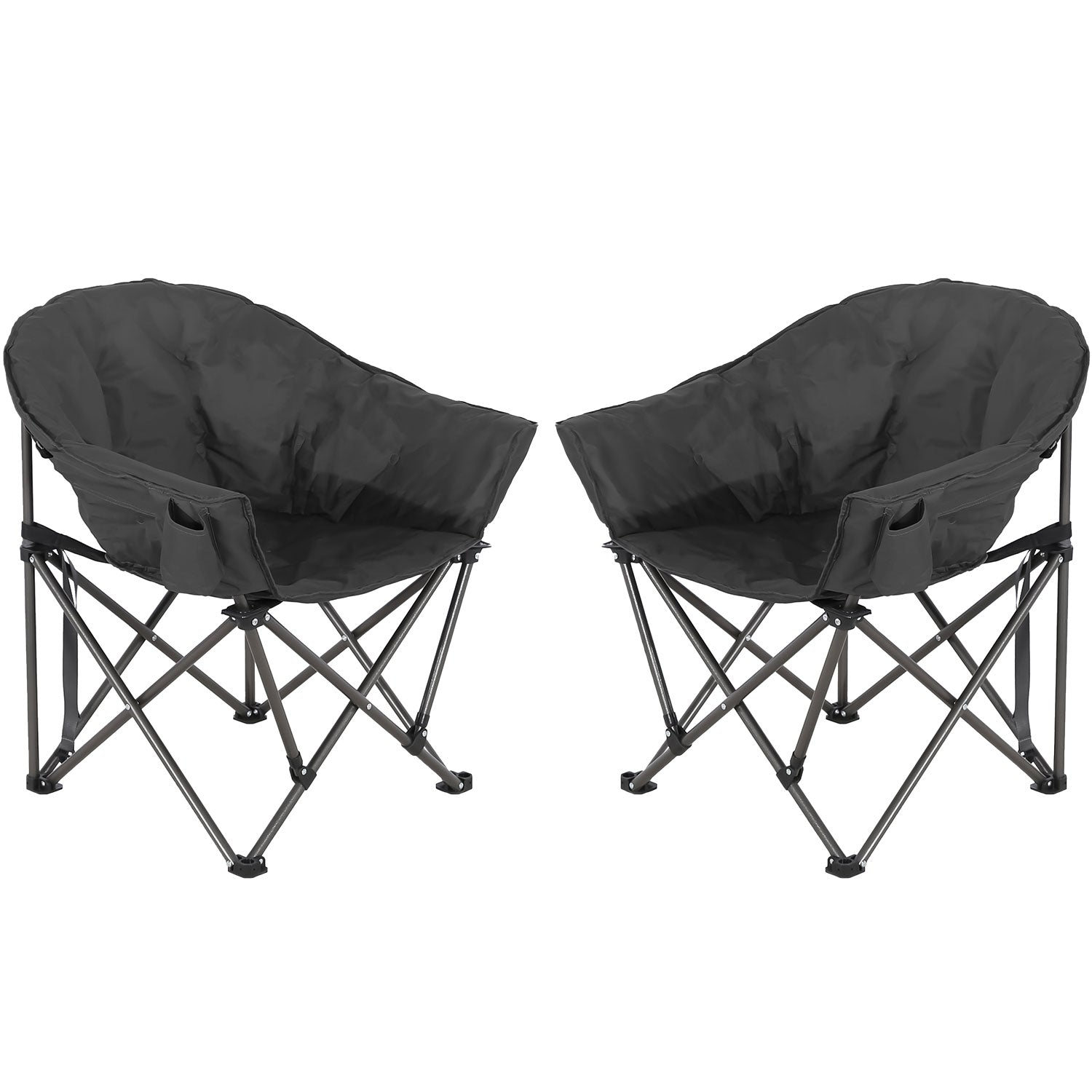 Ainfox 2PCS Oversized Camping Chair Folding Chair Camp Chair for Outdoor, Adults, Men and Women - OVERLANDERS Outfitter