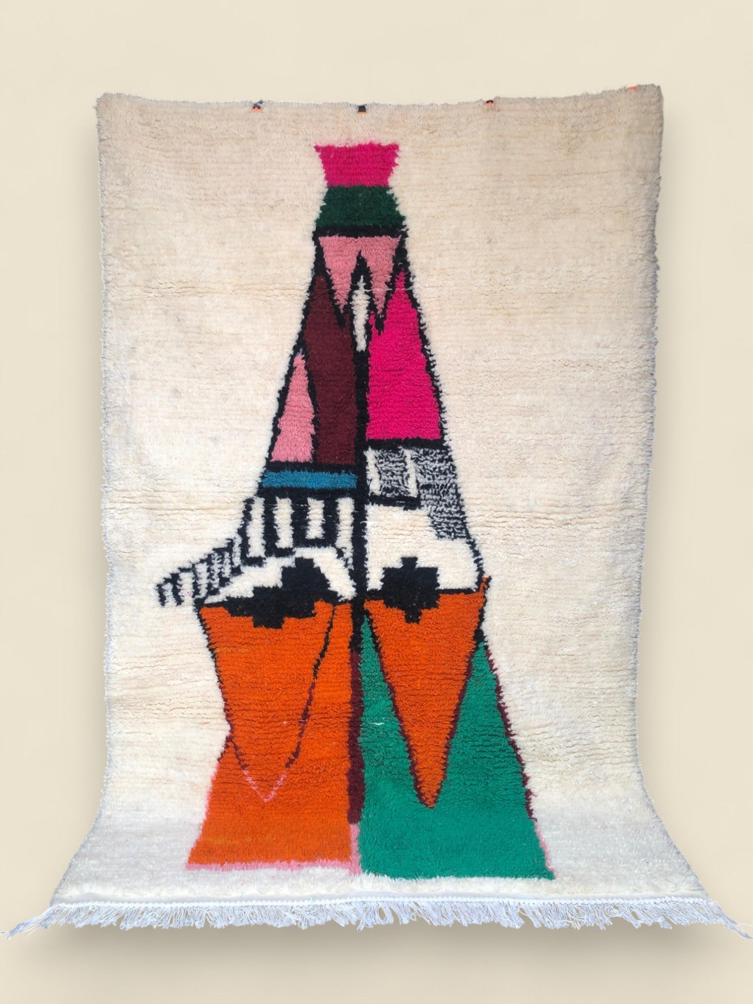 Tazghart Moroccan Rug- Handwoven Moroccan Wool Rug - We The Collective