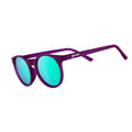 Side view of Rare Air Discs "Thanks, They're Vintage" Circle G polarized sunglasses displaying vintage-style frames and dark lenses.