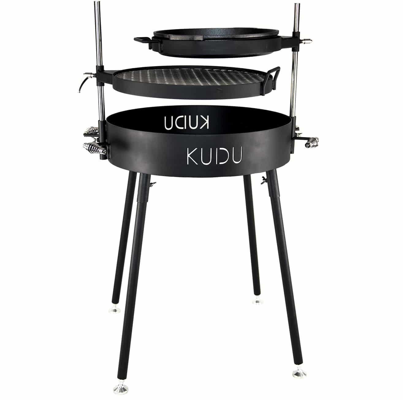 KUDU Open Fire Grill - Adjustable Height Cast Iron & Stainless Steel Grill - We The Collective