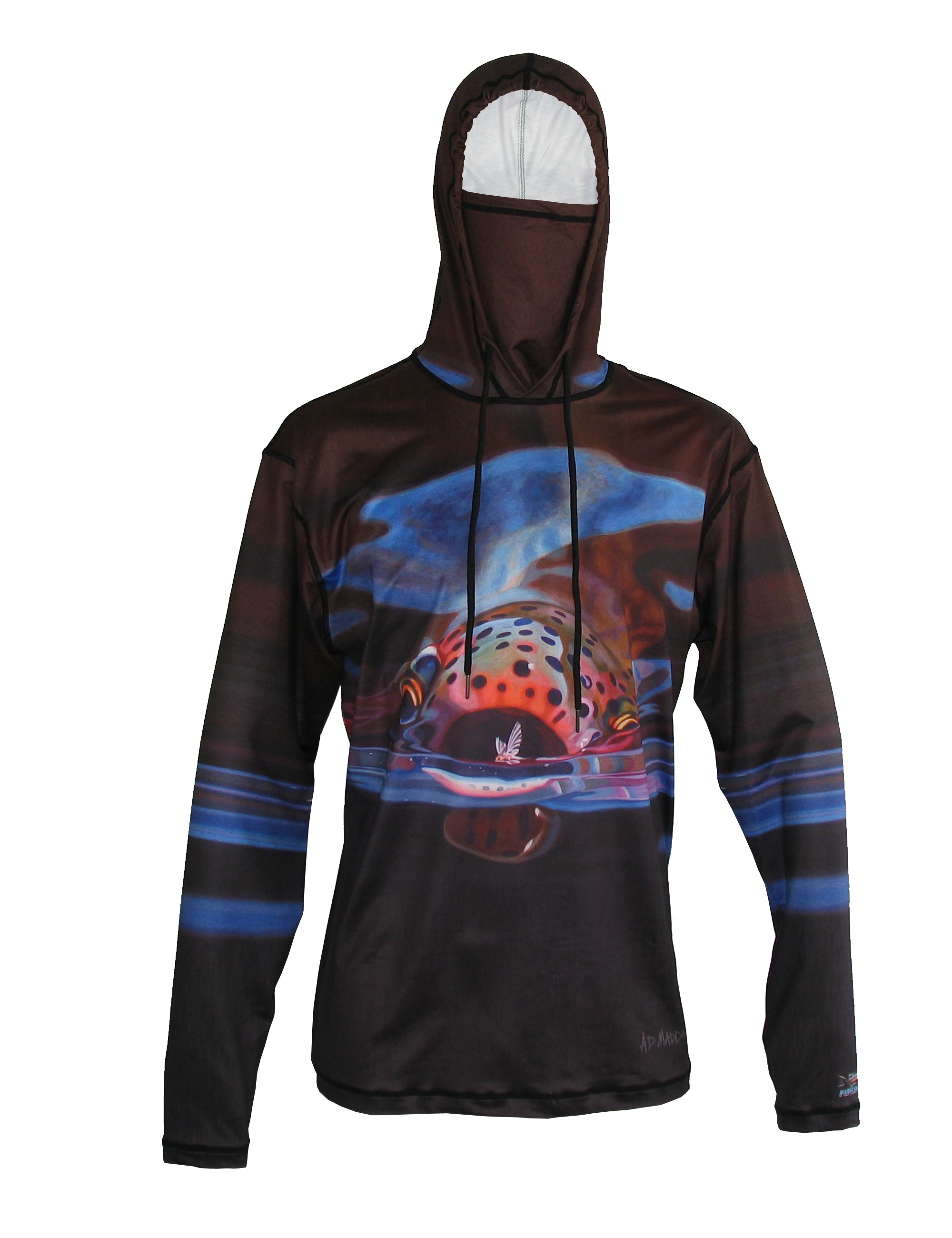 Front view of The Snack Graphic Fishing Hoodie by Sunpro Hoodies from Cognito Brands, Inc., showcasing a vibrant fishing-themed graphic design.