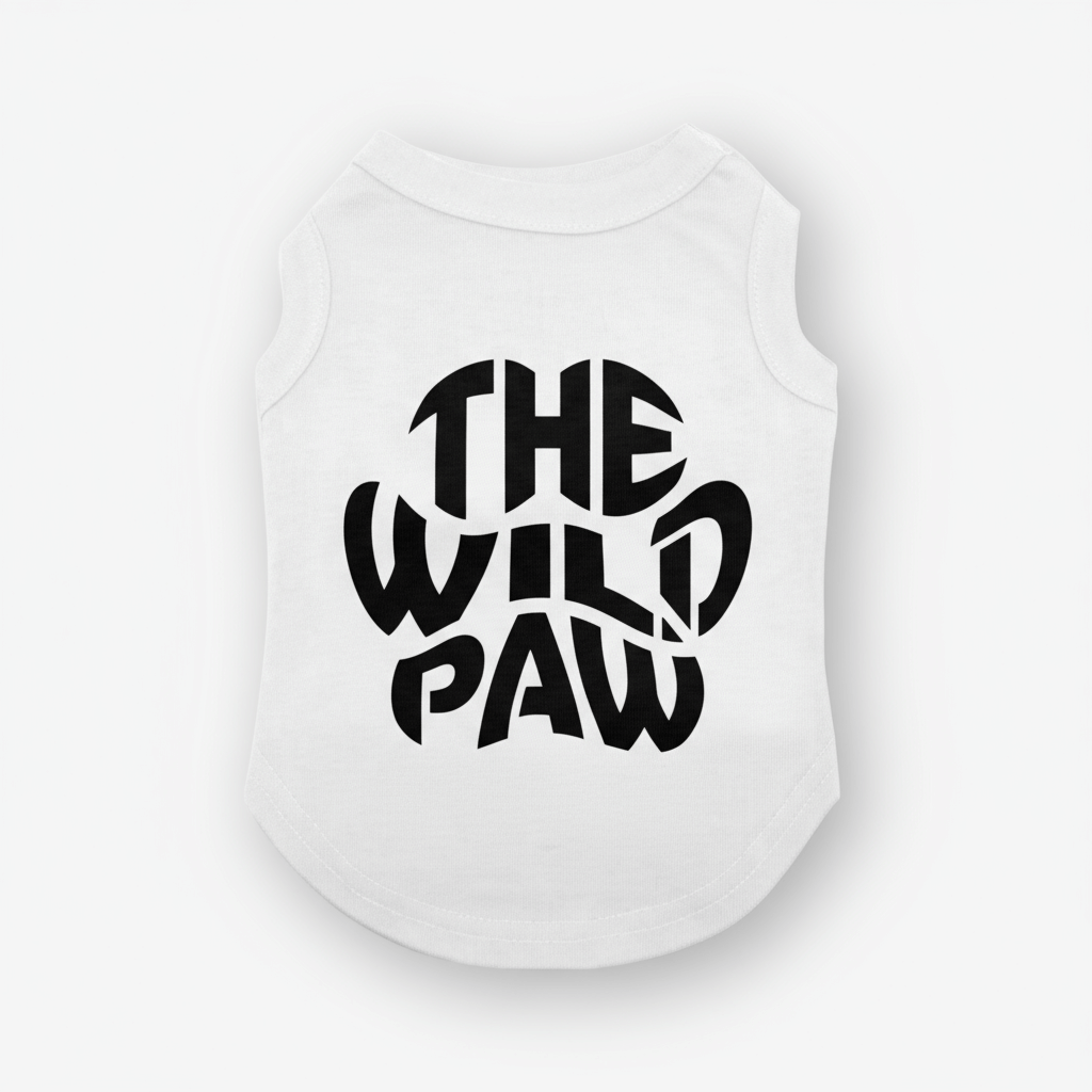 White Ridge Runner Tank tee by The Wild Paw featuring a mountain ridge graphic on the front.