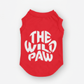 Red Ridge Runner Tank tee by The Wild Paw featuring a large back logo on a simple design.