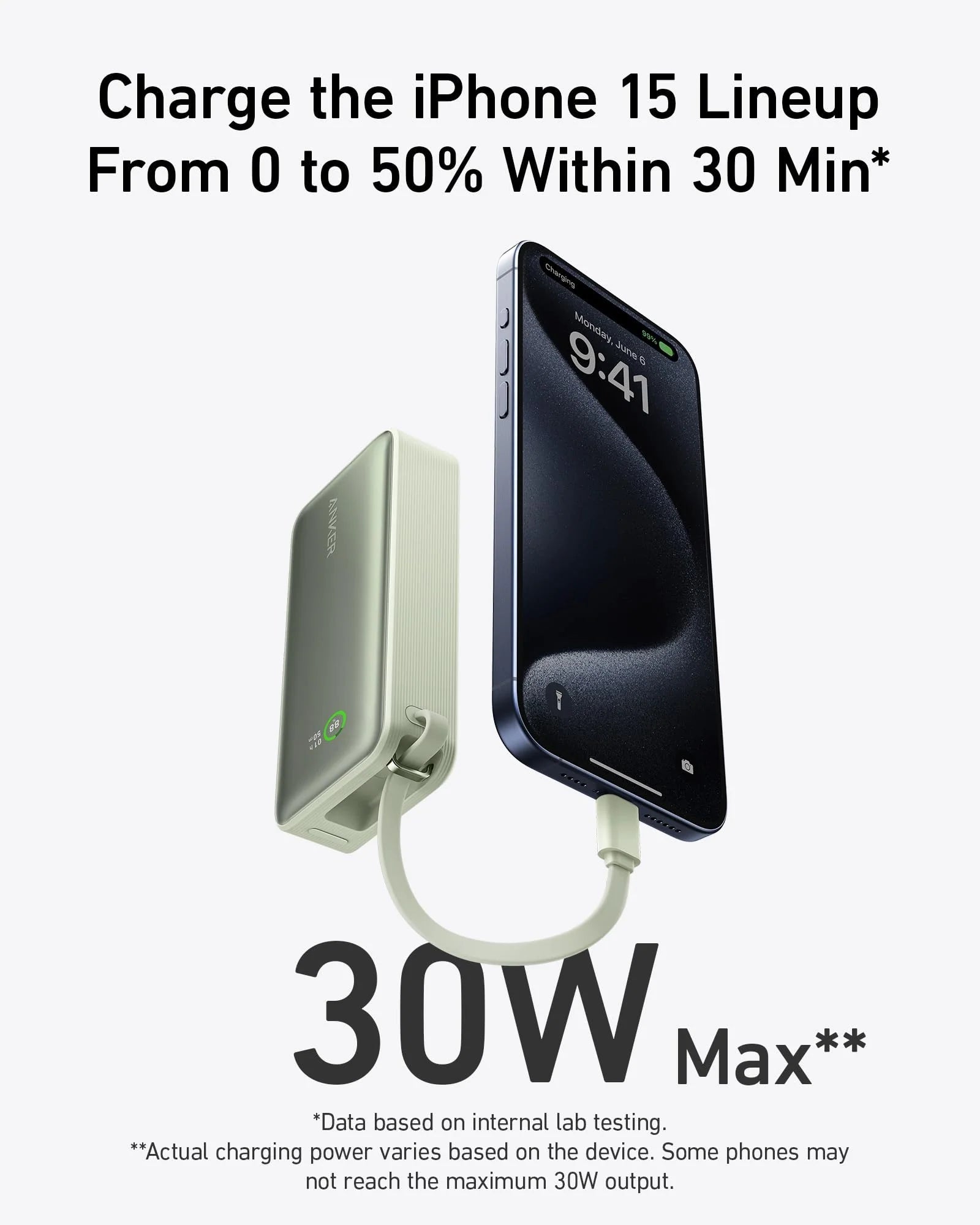 Anker Nano Power Bank (30W, Built-In USB-C Cable) - We The Collective