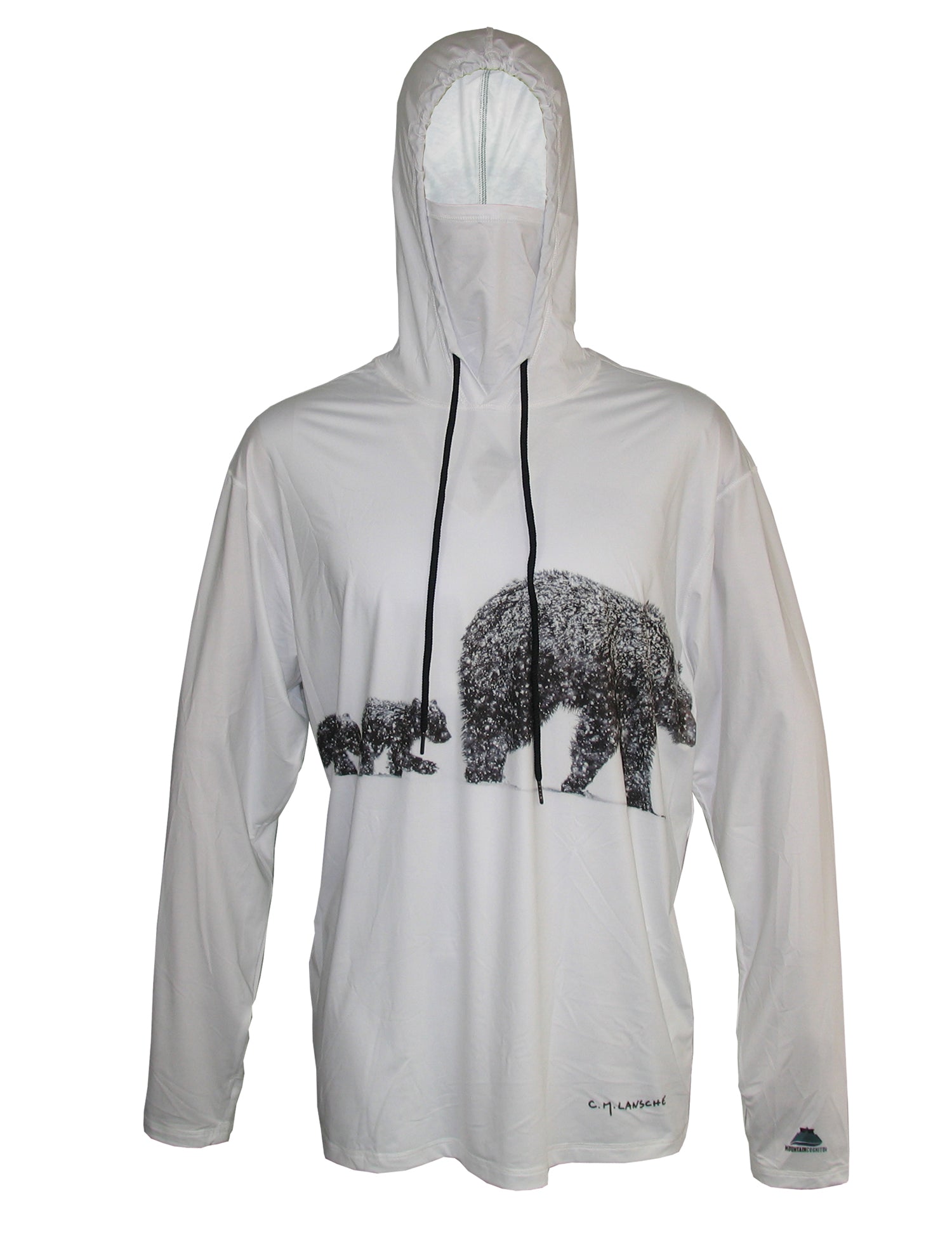 Three Bears Sun Protective Wildlife Graphic Hoodie - OVERLANDERS Outfitter