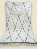 Moroccan Tihya Berber Carpet – Neutral Cream Shag Rug - We The Collective