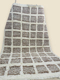 Tilila Moroccan Berber Rug – Handwoven Wool Checkered Design - We The Collective