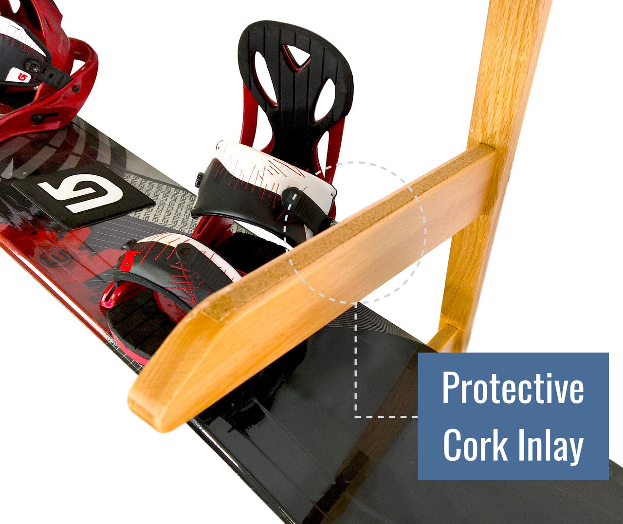 TidyTimber Snowboard Storage Wood Rack | Holds 3 Snowboards - OVERLANDERS Outfitter
