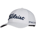 Titleist men's Tour Performance golf hat by ParWestGolf, featuring a curved brim and breathable fabric for sun protection on the course.