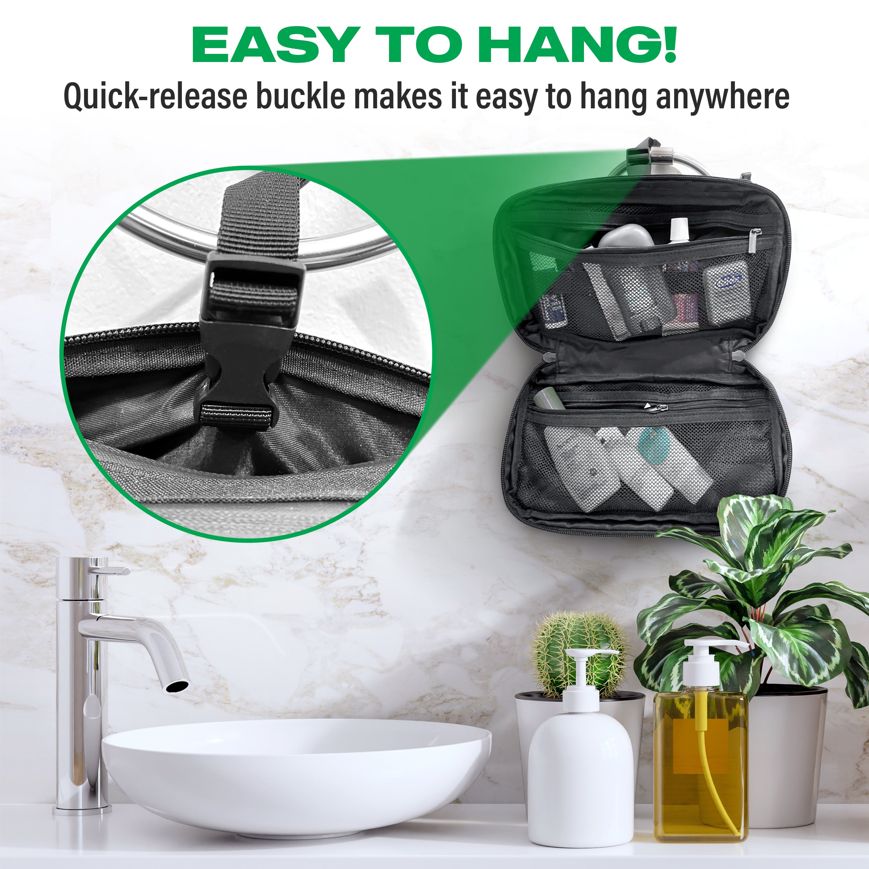 COR Surf compact toiletry travel bag with multiple compartments, made of durable materials, ideal for organizing personal accessories.