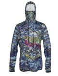 Cognito Brands Tranquility Rainbow Trout graphic fishing hoodie from Sunpro Hoodies, featuring a colorful trout design on the front.