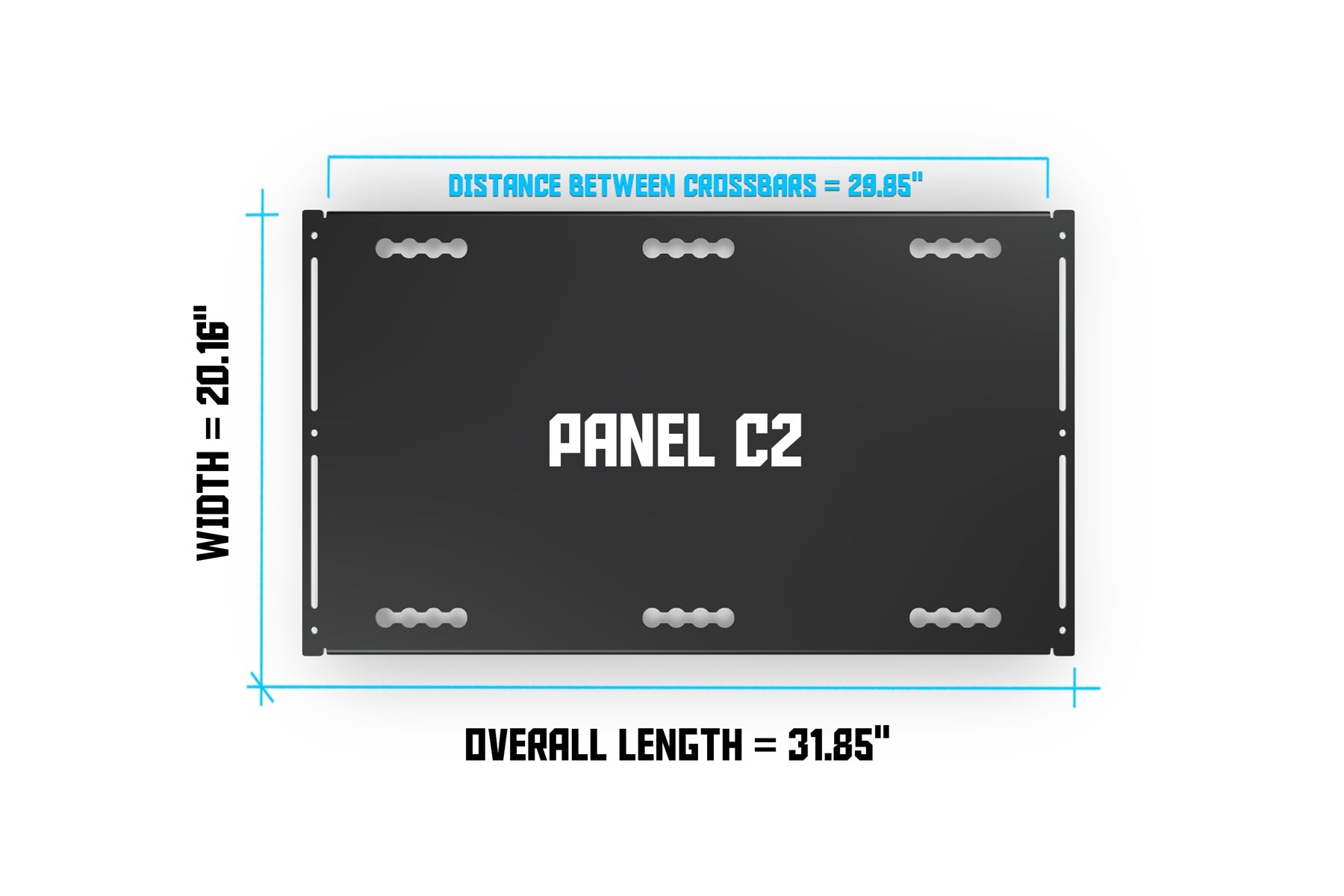 Transit roof deck panels 2.0 with flush hardware by Orion Van Gear, showcasing panel dimensions and sleek installation features.