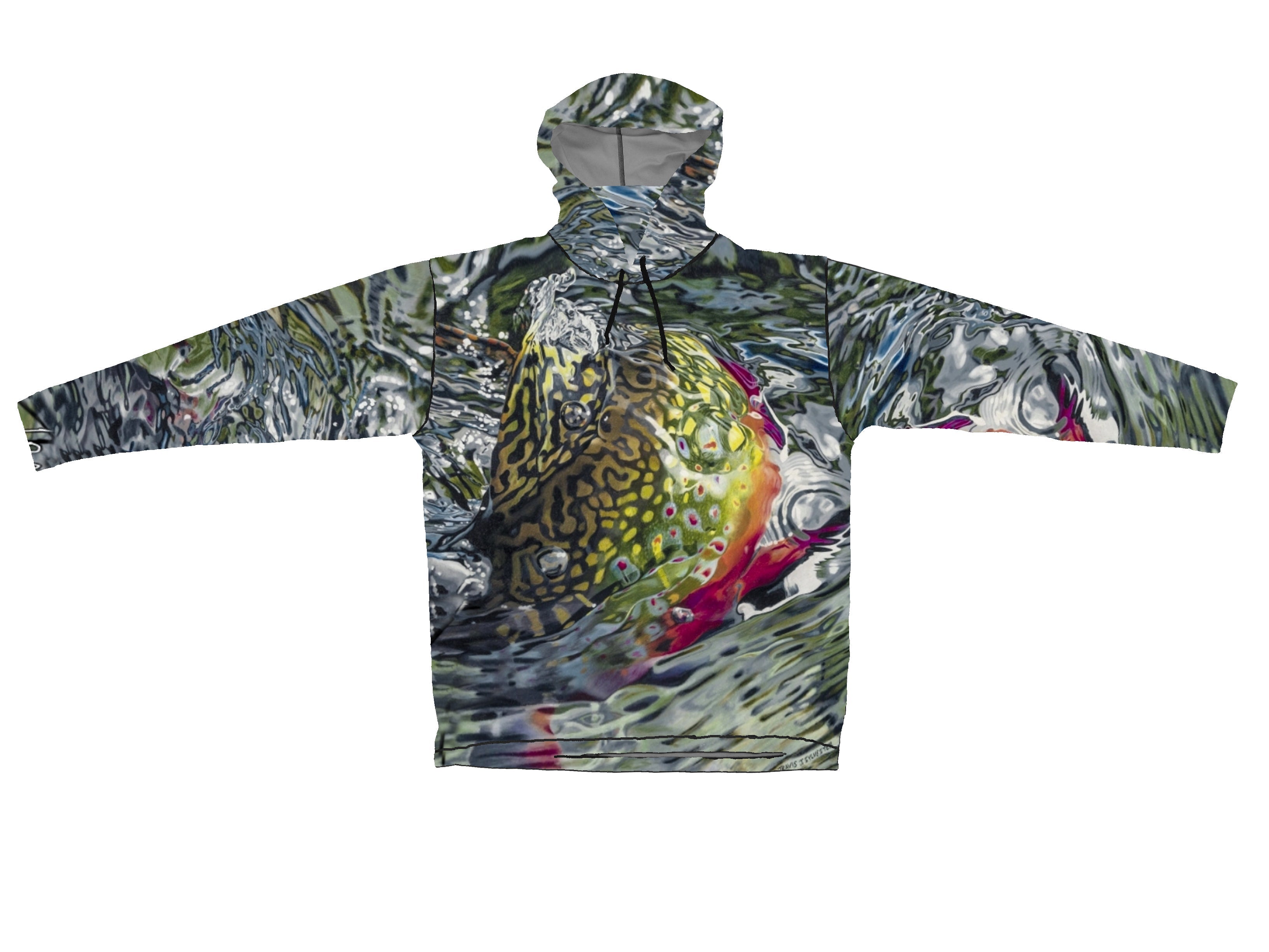Brook Body Graphic Fishing Hoodie - OVERLANDERS Outfitter