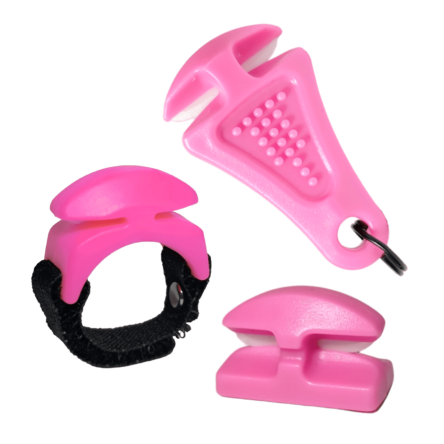 Line Cutterz Triple Play fishing line cutter multi-pack with pink combo cutter for easy, precise line cutting during fishing activities.