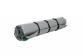 AIRE Truckbed Landing Pad rolled up, designed for truck camping, measuring 78" x 48" x 3".