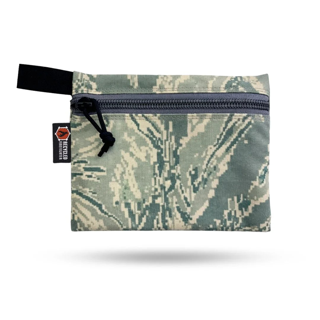 Recycled Firefighter Truckie Large backpack with durable cordura fabric and digital tiger stripe design, outdoor gear, and travel bag