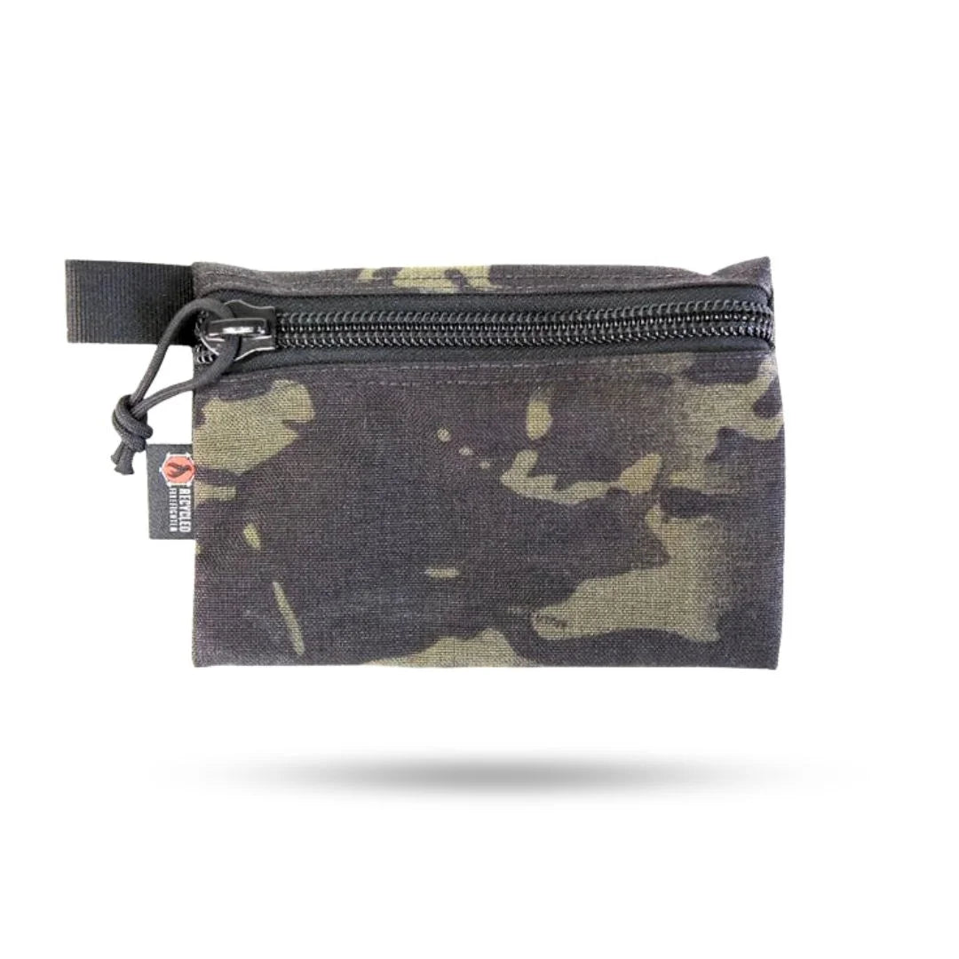 Recycled Firefighter Truckie Medium bag with black Cordura fabric and Multicam Black pattern, featuring sturdy handles and military-style design.