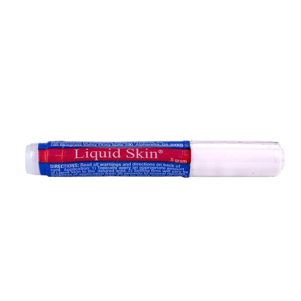 Alpenglow Readiness Supply Liquid Skin first aid supplies in a 5 pack, featuring clear, liquid bandage packaging.