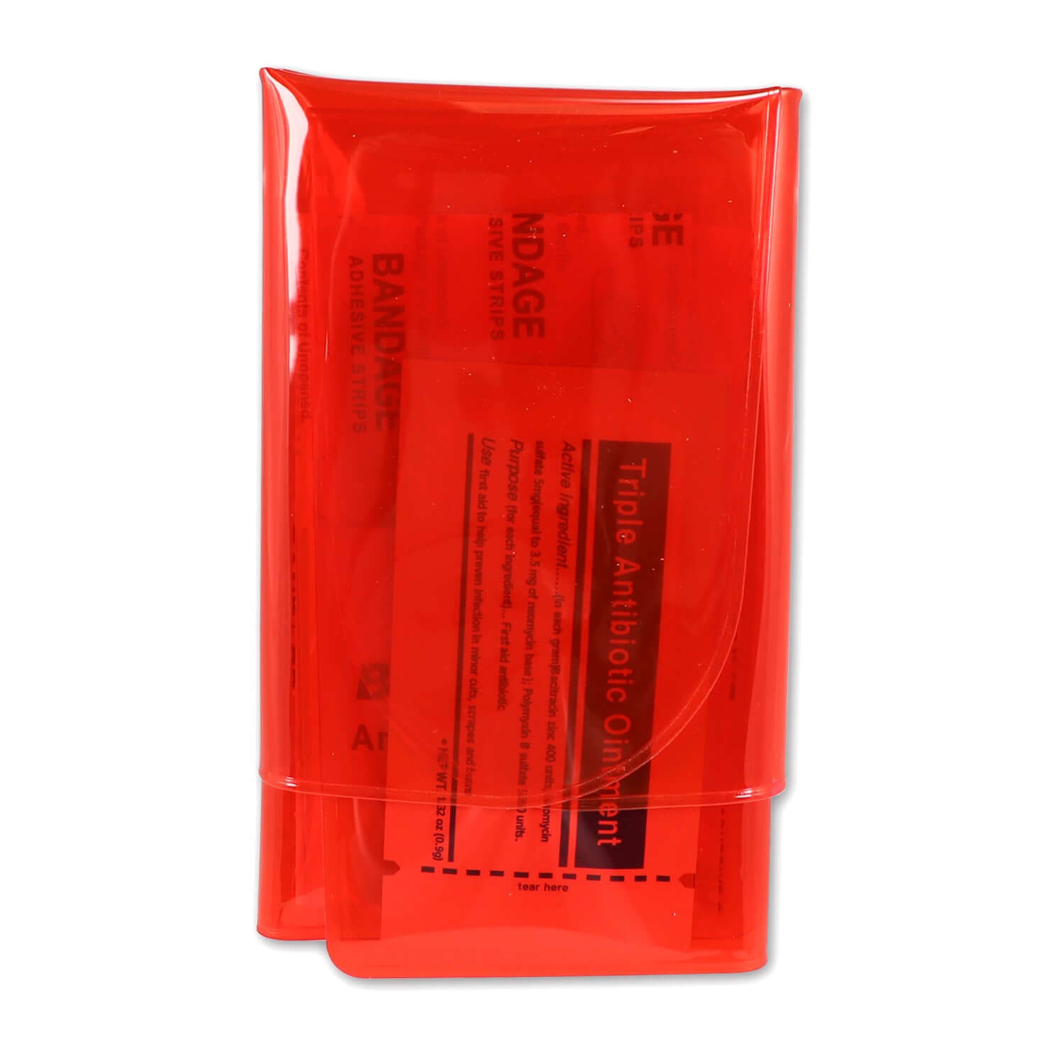 Mini Folding First Aid Pack, Red, Urgent First Aid, 18 Pieces - OVERLANDERS Outfitter