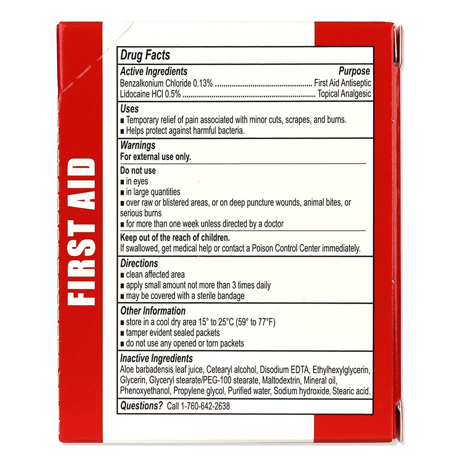 First Aid & Burn Cream .9gram, 25 Packets Per Box - OVERLANDERS Outfitter