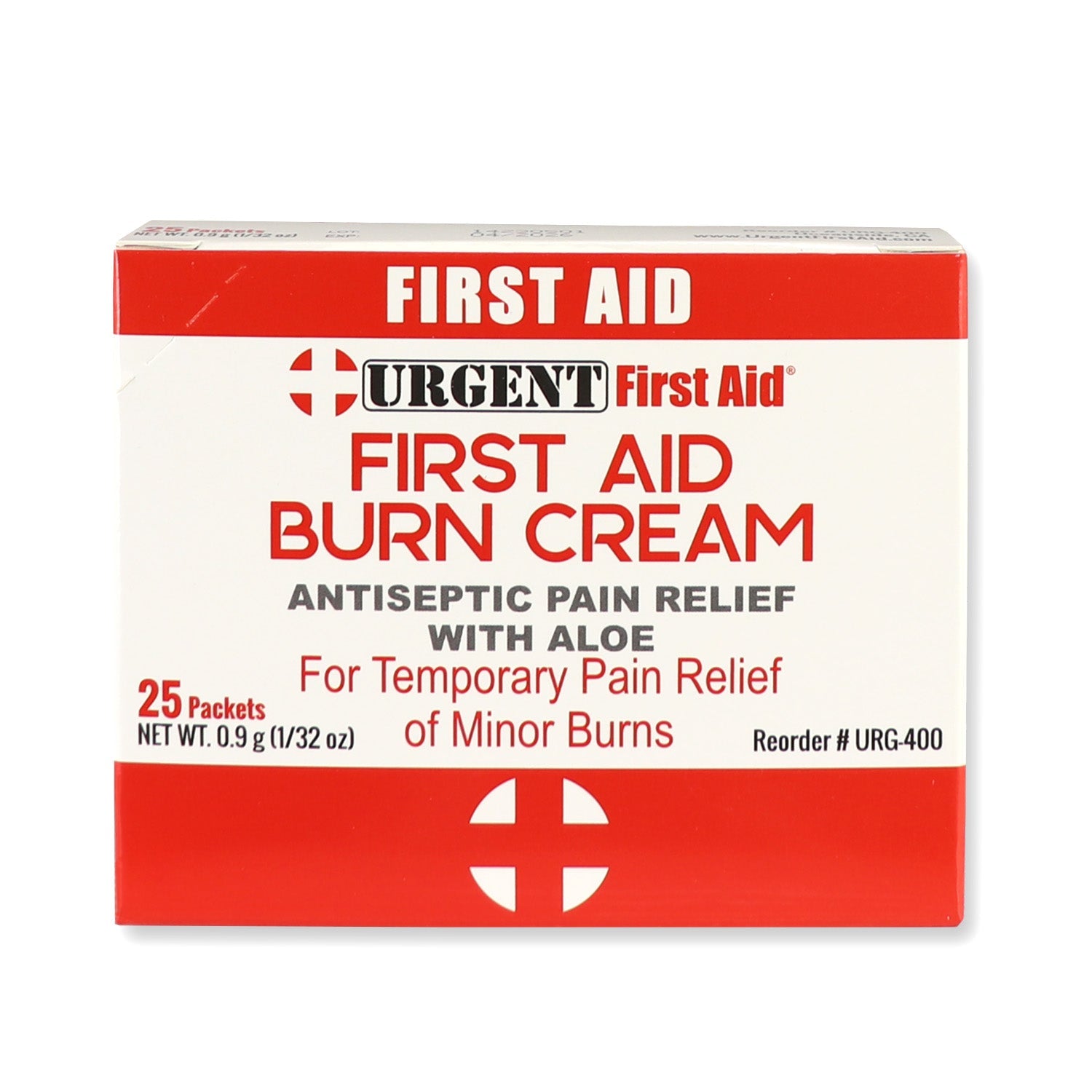 First Aid & Burn Cream .9gram, 25 Packets Per Box - OVERLANDERS Outfitter