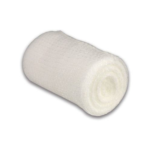 Gauze roll bandage, 2-inch wide, 4.4 yards long, sterile medical wrap from quakekits.com for first aid and wound care.