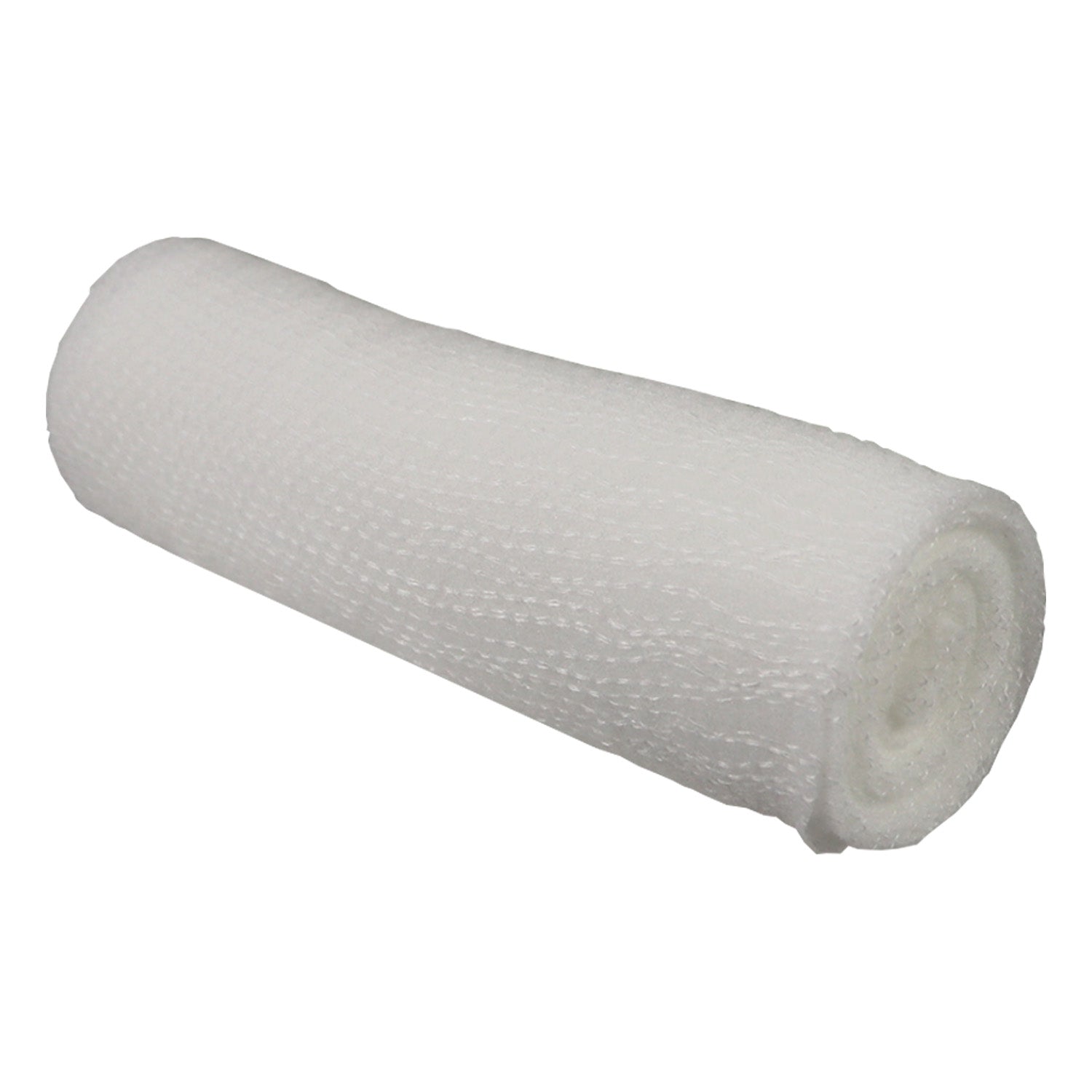 Conforming 4-inch by 4.4-yard stretch gauze roll bandage for wound care, shown unrolled with elastic stretch and breathable fabric.