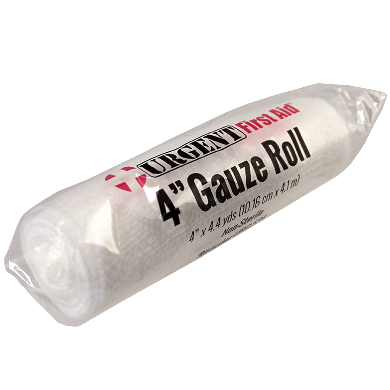 Conforming stretch gauze roll bandage, 4 inches by 4.4 yards, for medical wraps and first aid use.