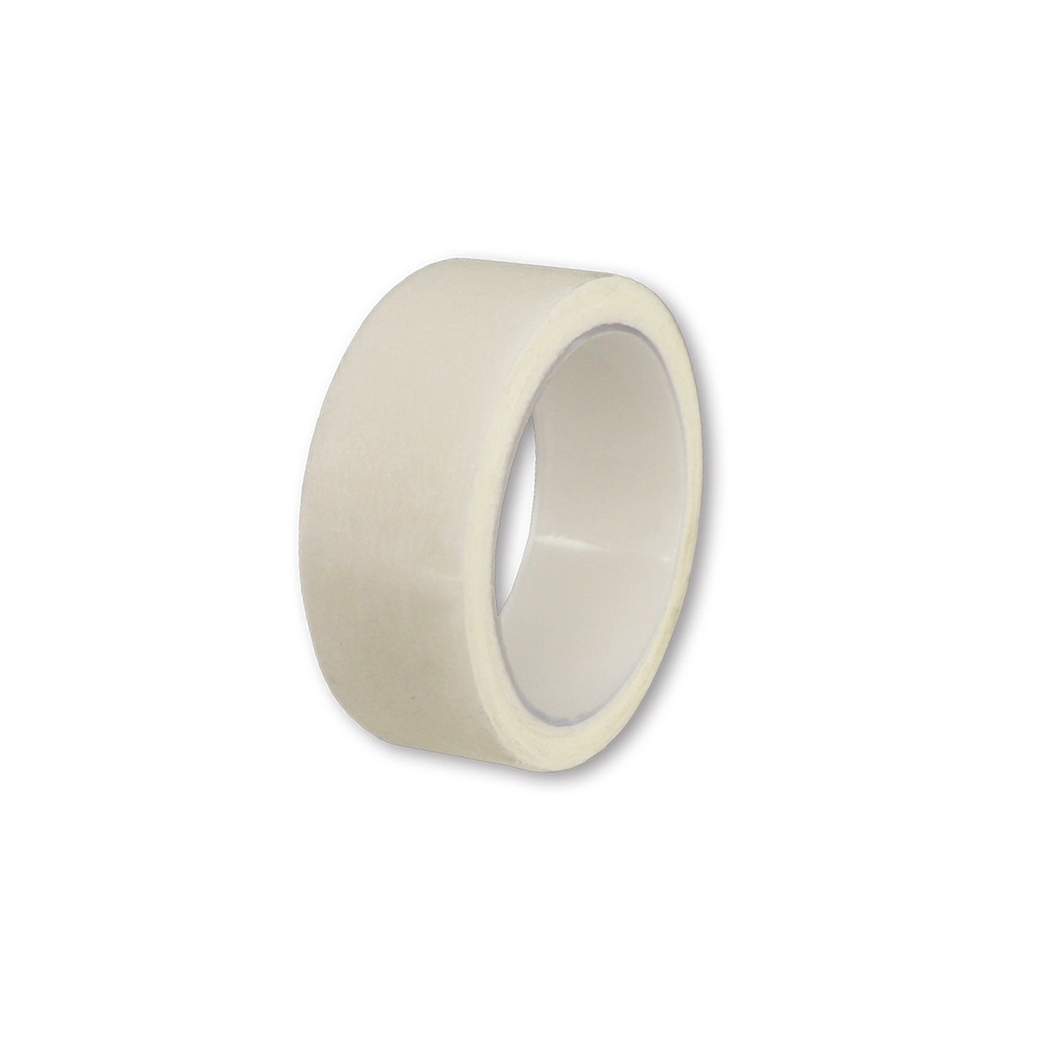 First aid adhesive tape roll by quakekits.com, 1/2 inch by 5 yards, used for securing bandages and wraps in first aid kits.