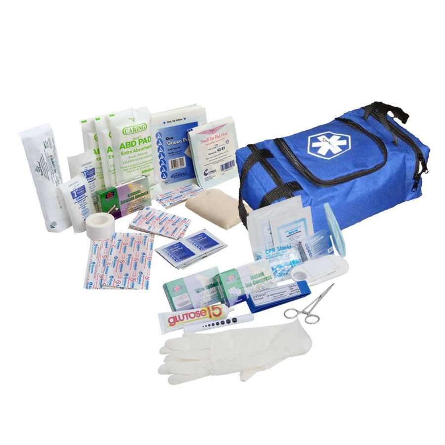 80 Piece First Responder Kit / Jump Bag - Blue - OVERLANDERS Outfitter