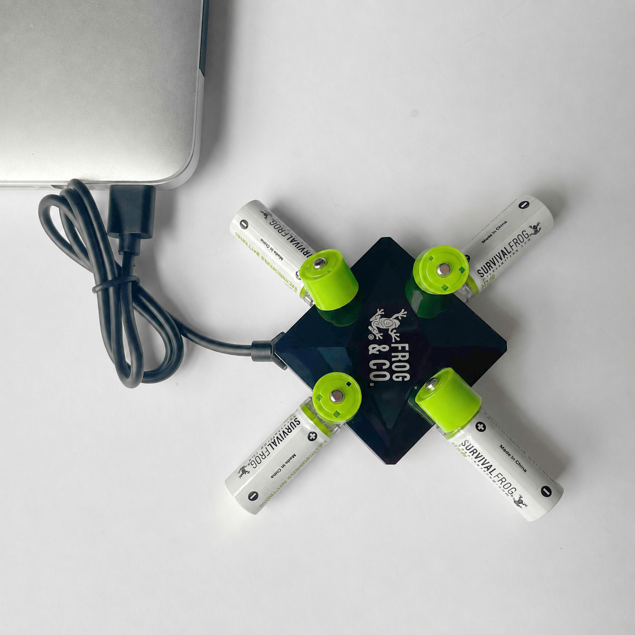 USB Rechargeable AA Batteries w/4-port USB Charger - OVERLANDERS Outfitter