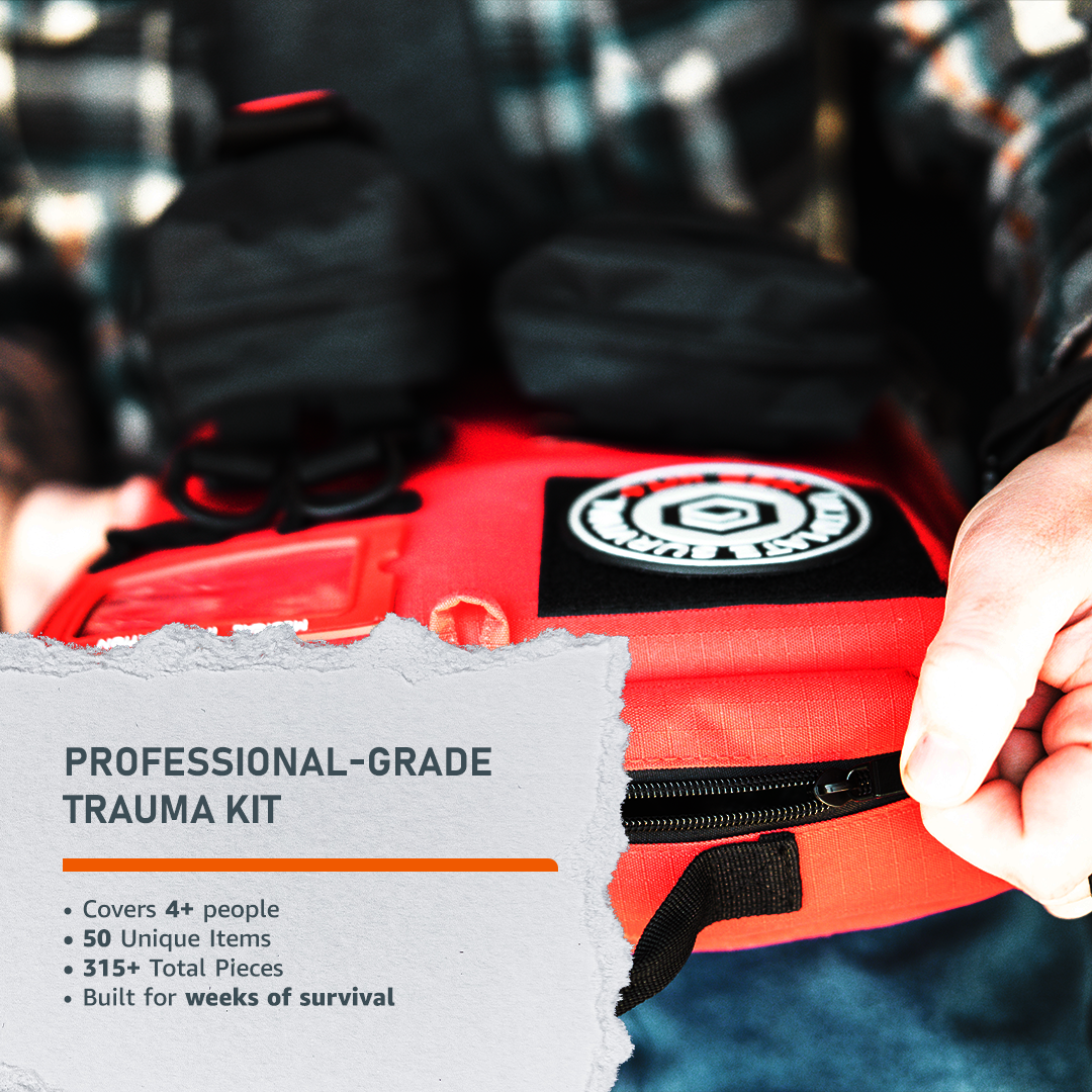 Emerge Survival Ultimate Survival Med Kit with first aid supplies and emergency tools in a compact case