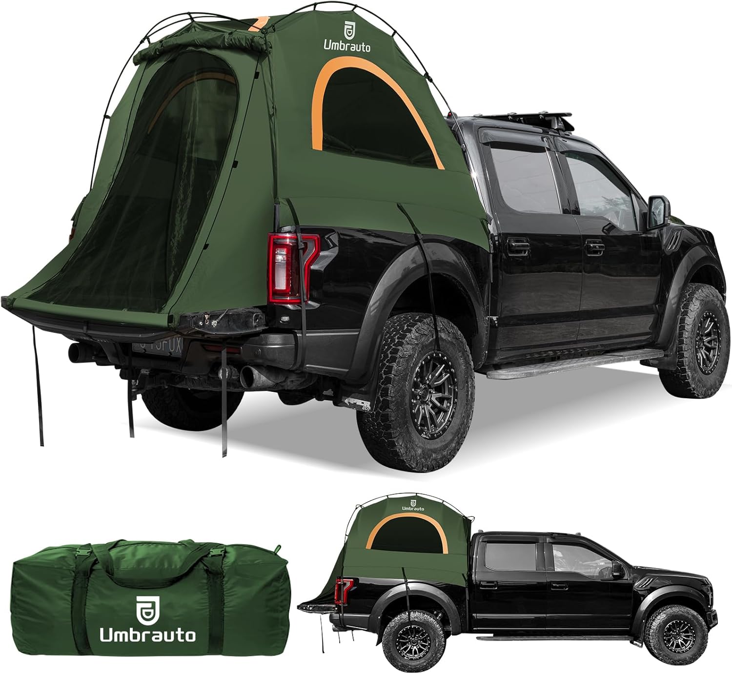 Umbrauto 6.4-6.7FT Truck Bed Tent for 2 Person | 10-Min Quick Setup Waterproof PU3000 Camping Tent for Pickup Trucks - OVERLANDERS Outfitter