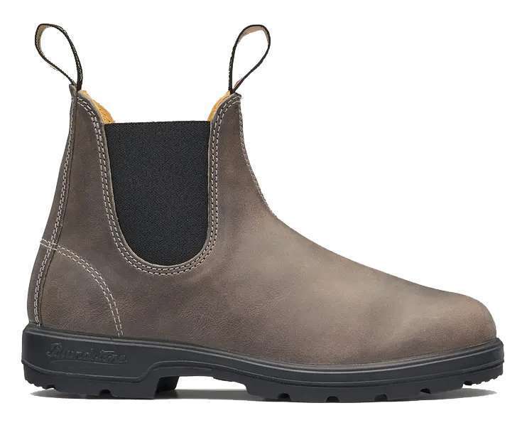 Runnwalk Blundstone 1469 men's Chelsea boots in steel grey, showcasing the classic slip-on design and durable leather construction.