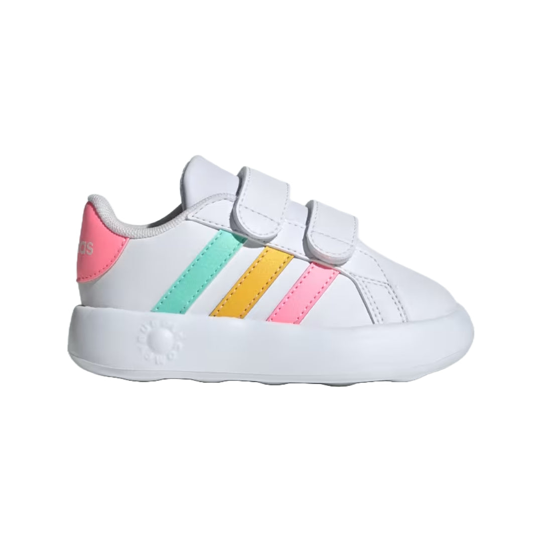 Runwalk adidas Infante Grand Court 2.0 sneakers in various colors, featuring classic design and comfortable athletic style.
