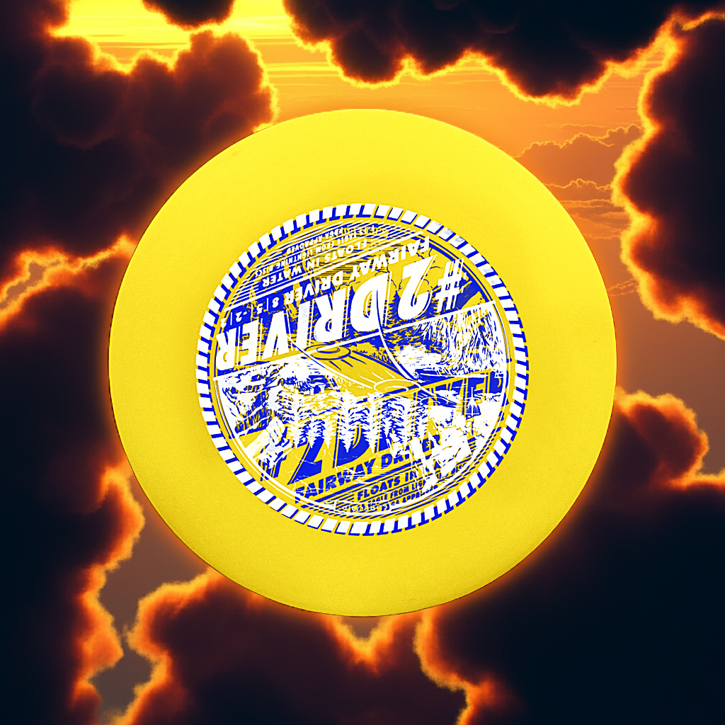 Lightning Strikeout Sure Grip #2 Golf Disc by Lightning Golf Discs, fairway driver with a sleek design for accurate throws.