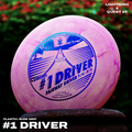 Gotta Go Gotta Throw Lightning Sure Grip #1 Driver fairway golf disc with bright yellow design and textured grip surface.