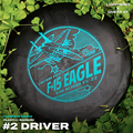 Gotta Go Gotta Throw Lightning Warbird F-15 Eagle #2 golf disc, driver type, with detailed design and branding visible.
