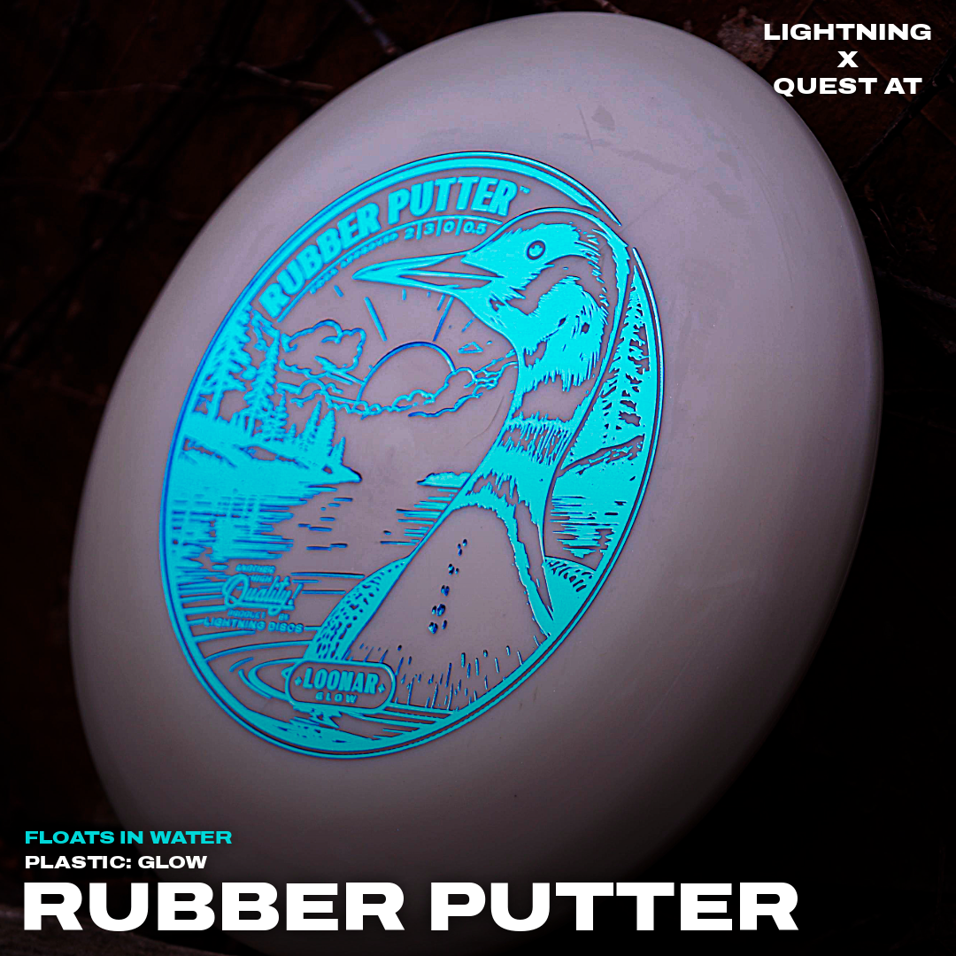 Lightning Loonar Glow Rubber Putter Golf Disc - OVERLANDERS Outfitter