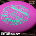 Gotta Go Gotta Throw Lightning Sure Grip #2 Upshot Putter golf disc with textured grip and vibrant design for precision putting.