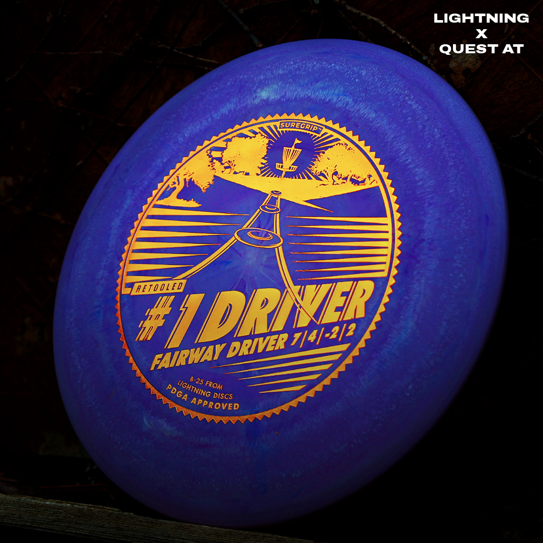 Gotta Go Gotta Throw Lightning Sure Grip #1 Driver fairway golf disc with textured grip and aerodynamic design for accurate throws