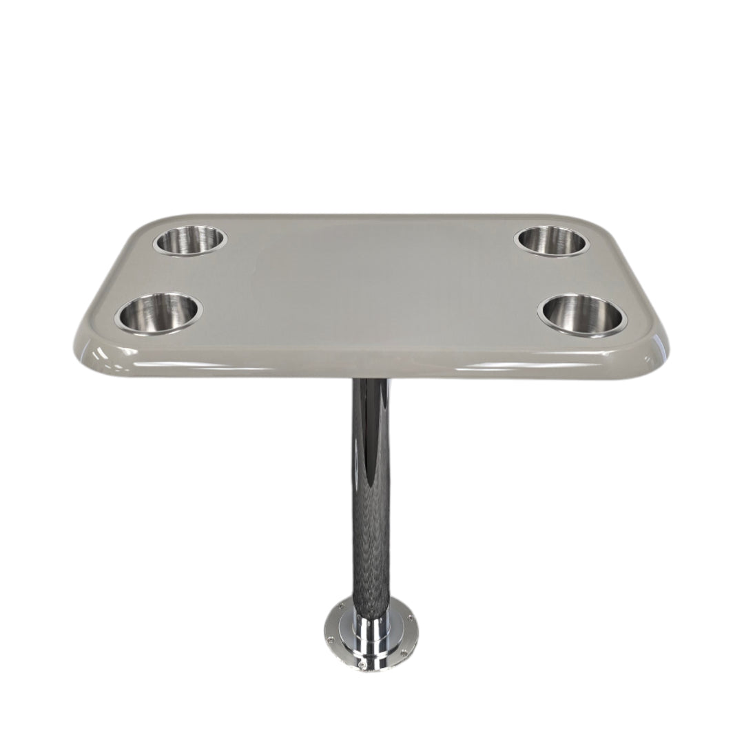 RV Side Tables | RV End Tables - Table Set - 6" Flush Mount Floor Plate / Anti Wobble, Cocktail Design (6 colors) - OVERLANDERS Outfitter