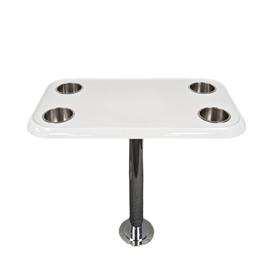 RV Side Tables | RV End Tables - Table Set - 6" Flush Mount Floor Plate / Anti Wobble, Cocktail Design (6 colors) - OVERLANDERS Outfitter
